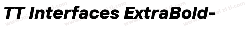 TT Interfaces ExtraBold字体转换